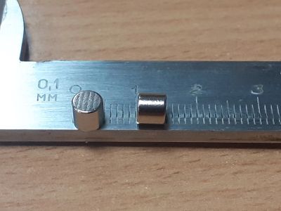 Лот: 25199464. Фото: 1. Магнит неодимовый круглый 5*5... Магниты
