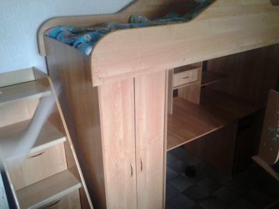 Лот: 4008553. Фото: 1. кровать-чердак. Детские кровати и кроватки
