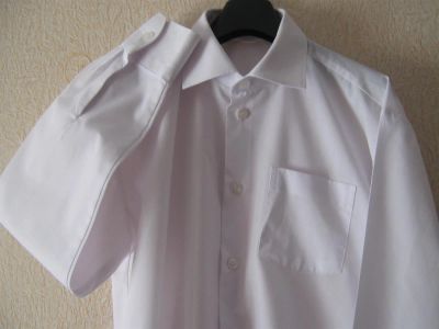 Лот: 3436682. Фото: 1. Рубашка белая подростковая, качественная... Рубашки, блузки, водолазки