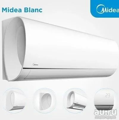 Лот: 9507779. Фото: 1. Кондиционер midea blanc инвертор... Кондиционеры, сплит-системы