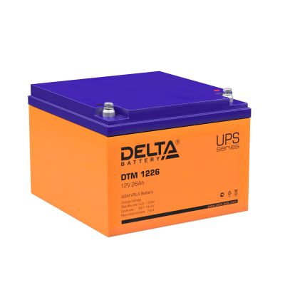 Лот: 24639481. Фото: 1. Аккумулятор Delta DTM 1226 12В... Аккумуляторы