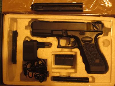 Лот: 19383787. Фото: 1. Cyma Glock 18C AEP (На восстановление... Пейнтбол, страйкбол