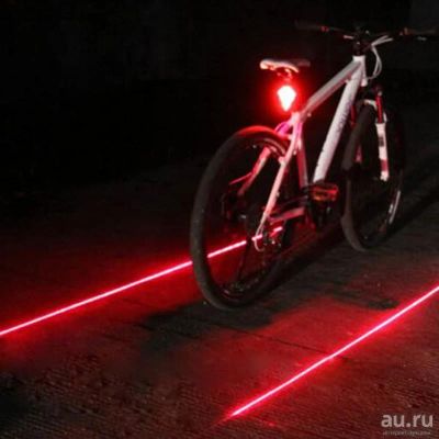 Лот: 10006685. Фото: 1. Лампа led лазер на велосипед... Спортивная символика и атрибутика