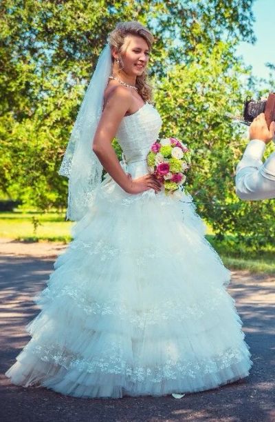 Лот: 4294724. Фото: 1. Свадебное платье (балетки в подарок... Свадебные платья