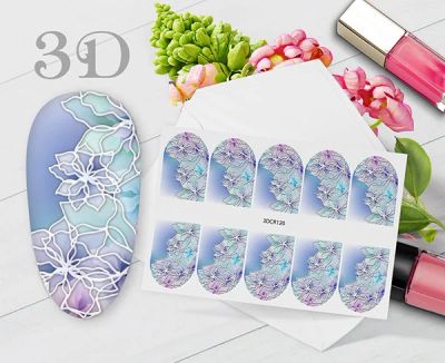 Лот: 11481670. Фото: 1. Слайдер-дизайн 3D - 3DCR120 Malgrat... Украшения, дизайн ногтей