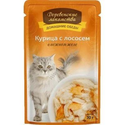 Лот: 14279044. Фото: 1. Пауч Деревенские лакомства Курица... Корма