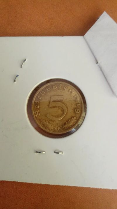 Лот: 25315391. Фото: 1. Германия 5 рейхспфеннигов 1939... Германия и Австрия