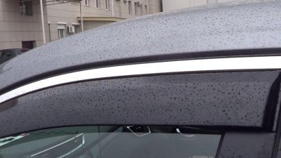 Лот: 15310632. Фото: 1. Ветровики с хром молдингом Nissan... Кузов