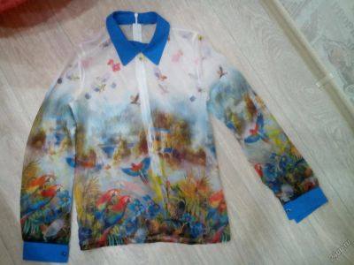 Лот: 8162617. Фото: 1. новая блузка с оригинальным рисунком. Блузы, рубашки