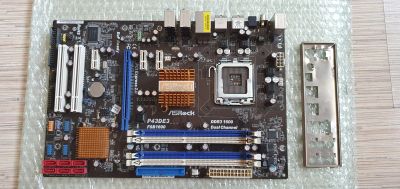 Лот: 17776313. Фото: 1. Мат плата ASRock P43DE3 ddr3x4. Материнские платы