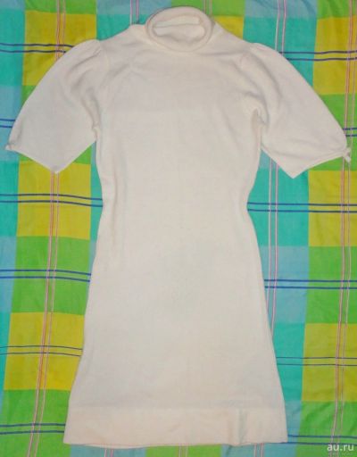 Лот: 17551889. Фото: 1. белое платьеце - туника , тёпленькое... Другое (женская одежда)