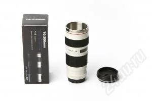Лот: 849247. Фото: 1. Кружка термос "Canon 70-200". Сувенирные мелочи