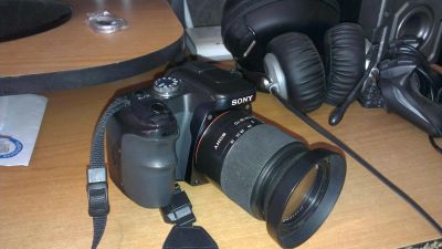 Лот: 4337014. Фото: 1. Фотоаппарат SONY alpha 100+ объектив... Цифровые зеркальные