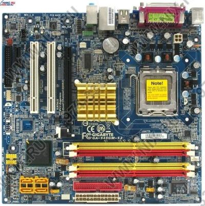 Лот: 915699. Фото: 1. Материнская плата Gigabyte GA-945GM-S2... Материнские платы