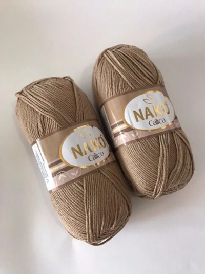 Лот: 16187079. Фото: 1. Пряжа NAKO (Турция) Calico, 50... Ткани, нитки, пряжа