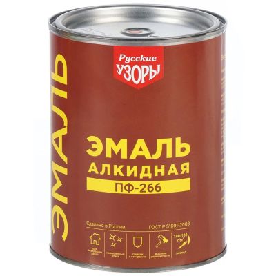 Лот: 24098106. Фото: 1. Эмаль Русские узоры, Х5 ПФ-266... Краски, лаки, растворитель