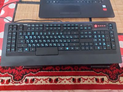Лот: 16400510. Фото: 1. Игровая клавиатура omen with steel... Клавиатуры и мыши