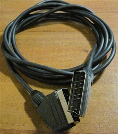 Лот: 1806099. Фото: 1. Кабель SCART 2 м. Шнуры, кабели, разъёмы