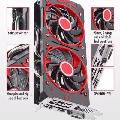 Лот: 16257711. Фото: 1. Radeon RX 560 (XFX 560 4G D5 1295M... Видеокарты