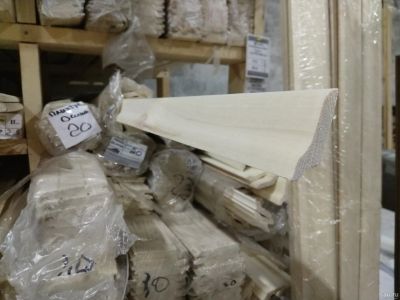 Лот: 15990569. Фото: 1. Плинтус Осина Сорт АВ 16*50 мм... Древесина, пиломатериал