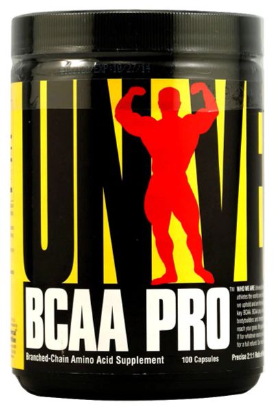 Лот: 9889002. Фото: 1. BCAA PRO 100 капс. Universal Nutrition... Спортивное питание, витамины