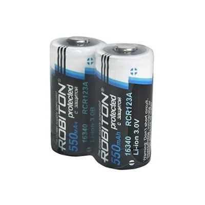 Лот: 21514431. Фото: 1. АКБ Li-ion 16340 550mAh 3.0v защита... Батарейки, аккумуляторы, элементы питания