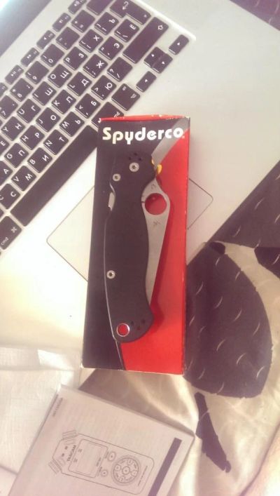 Лот: 4135328. Фото: 1. Складник Spyderco Paramilitary... Ножи, топоры