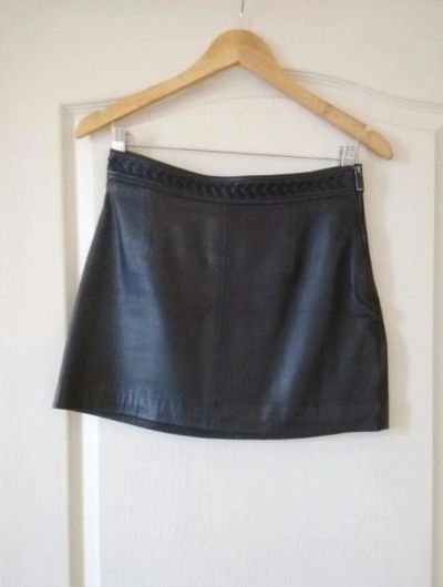 Лот: 9811937. Фото: 1. Юбка мини (натуральная кожа) Zara... Юбки