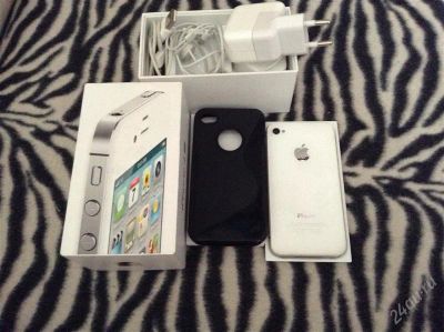 Лот: 2957288. Фото: 1. Iphone 4s 16gb.White Sim-Free... Смартфоны