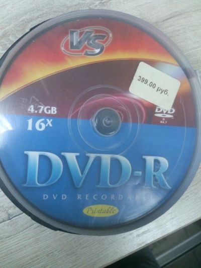 Лот: 9581714. Фото: 1. DVD+R Data Standard 4,7Гб 16x... CD, DVD, BluRay