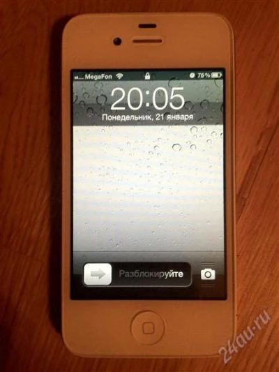 Лот: 2443469. Фото: 1. iPhone 4s, 32 gb, White. Смартфоны