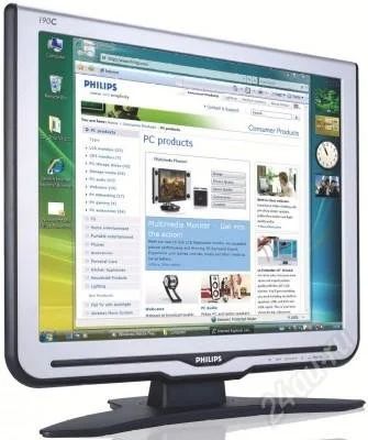 Лот: 1448368. Фото: 1. Philips 190C6F 19диагональ. ЖК-мониторы