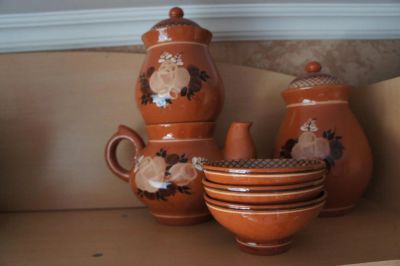 Лот: 6872063. Фото: 1. Набор посуды из керамики СССР. Чайники, заварники, турки