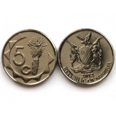 Лот: 18772578. Фото: 1. Намибия 5 центов 2012 UNC. Африка