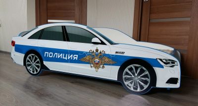 Лот: 11606274. Фото: 1. Кровать-машина Полиция. Детские кровати и кроватки