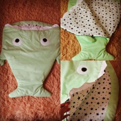Лот: 11453002. Фото: 1. Спальный мешок Акула для новорождённого... Другое (одежда и аксессуары)