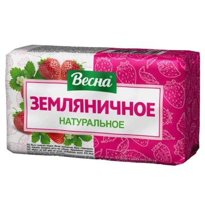 Лот: 24212950. Фото: 1. Мыло Весна, Семейное, 140 г, земляничное. Уход за телом