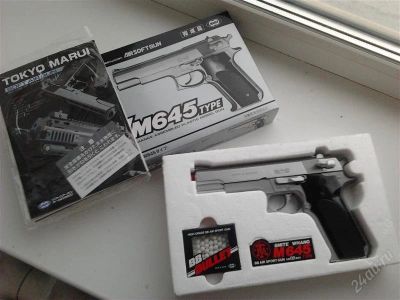 Лот: 1185684. Фото: 1. Tokyo Marui Smith&Wesson M645type... Пейнтбол, страйкбол