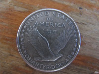 Лот: 17930005. Фото: 1. США 25 центов 1916 года. Орел... Америка