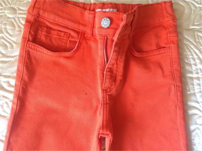 Лот: 10081407. Фото: 1. Оранжевые джинсы Турция. Брюки, шорты, джинсы