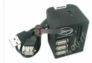 Лот: 1370113. Фото: 1. USB Comdo CardReader USB HUB. Картридеры