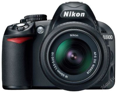 Лот: 2699522. Фото: 1. NIkon D3100 Kit 18-55 полный комплект... Цифровые зеркальные