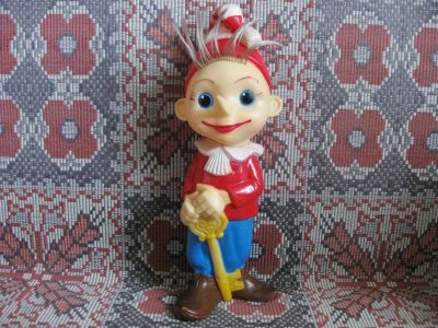 Лот: 19343111. Фото: 1. Игрушка резиновая, из резины Буратино... Игрушки