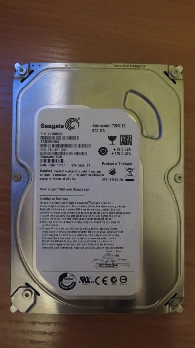 Лот: 12676728. Фото: 1. Жесткий диск Seagate ST 3500418AS... Жёсткие диски (HDD)