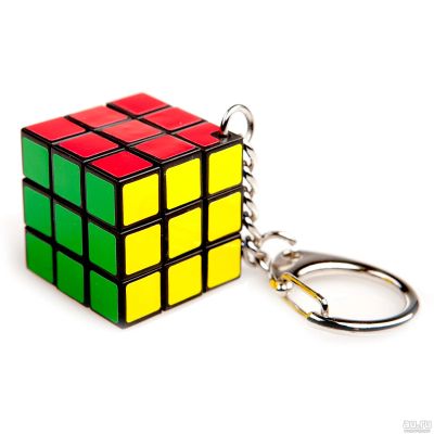 Лот: 14168823. Фото: 1. Брелок - кубик Рубика. 25 мм... Брелоки для ключей