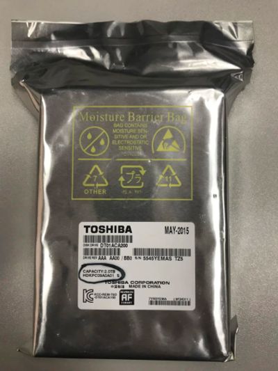 Лот: 10696863. Фото: 1. жесткий диск HDD 2ТБ, Toshiba... Жёсткие диски (HDD)