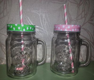 Лот: 7573043. Фото: 1. Drinking Jar баночка кружка для... Кружки, стаканы, бокалы