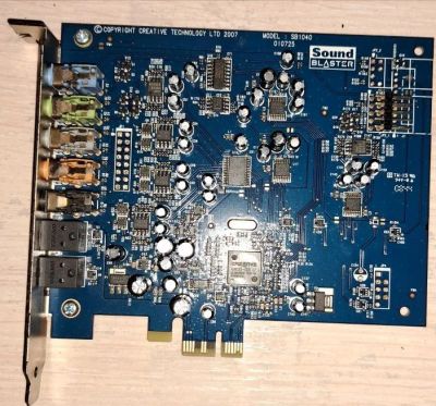 Лот: 25720295. Фото: 1. Звуковая карта PCI Express Creative... Звуковые карты