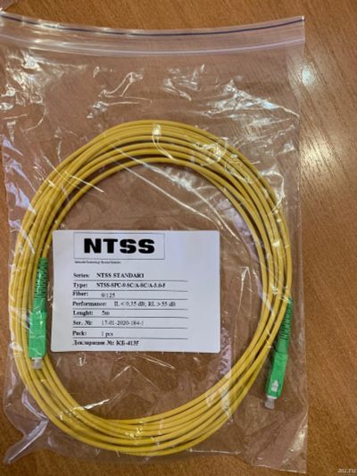 Лот: 15607084. Фото: 1. Патч-корд оптический NTSS-SPC-9... Сетевые кабели