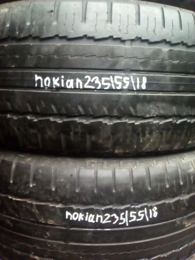 Лот: 10322708. Фото: 1. 235/55 R18 Nokian комплект. Шины